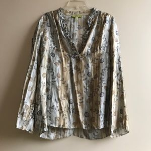 Sigrid Olsen silk blouse medium